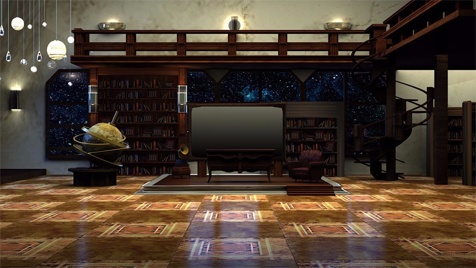 天文图书馆虚拟背景素材