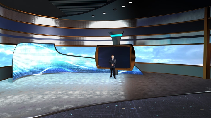 【TVS-2000A】会议/演示空间用虚拟场景素材