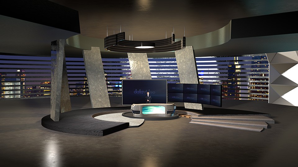 【tvs-2000a】多屏幕虚拟脱口秀背景素材