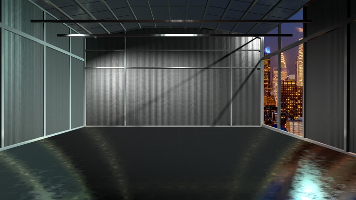 【TVS-2000A模板】宽敞展场空间虚拟演播室场景