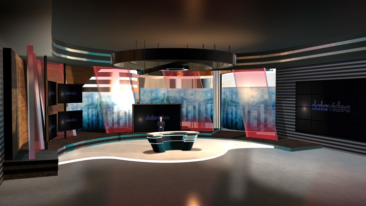 【TVS-2000A】世界金融新闻类虚拟演播室背景素材
