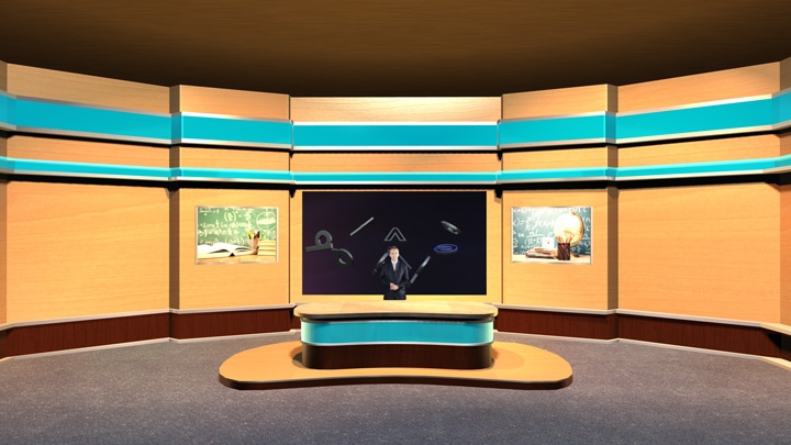 【TVS-2000A】虚拟讲座背景